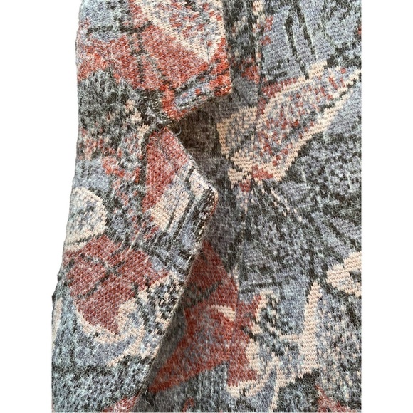 Wool Blended Floral Motif Vintage Jacket Blazer I Size: 11 - Picture 6 of 12